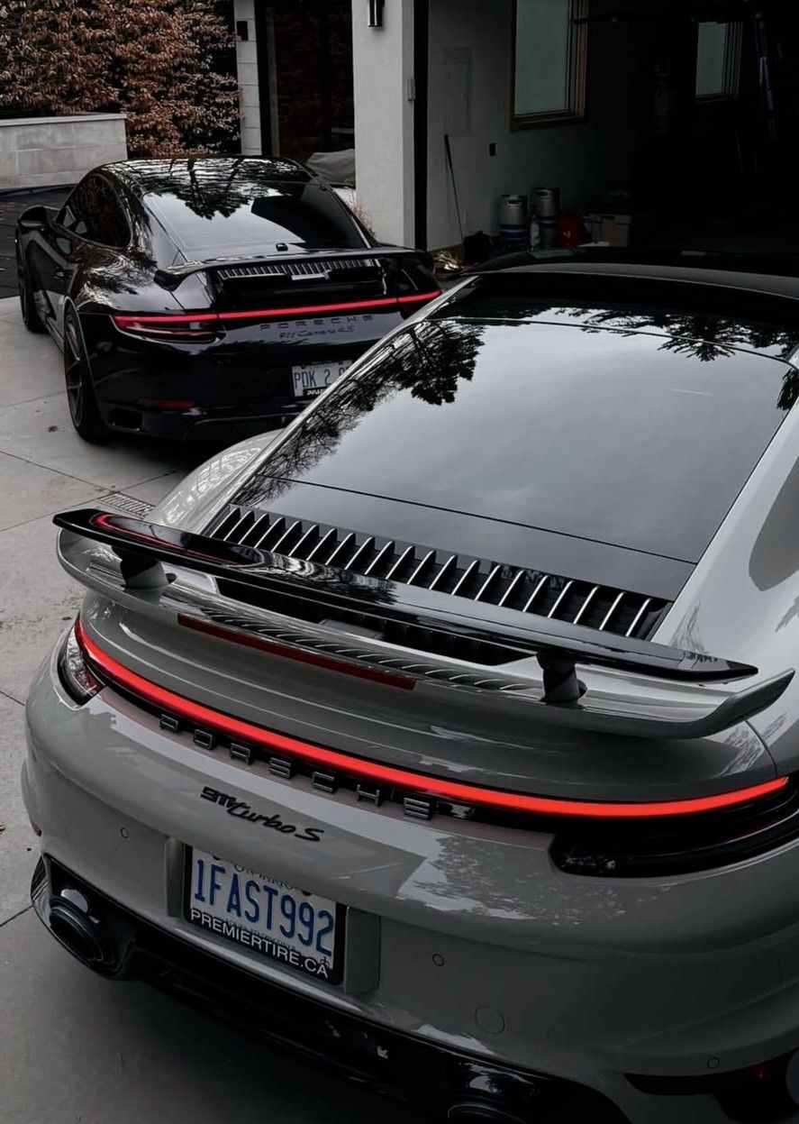 Aileron d'une Porsche 911 Turbo S